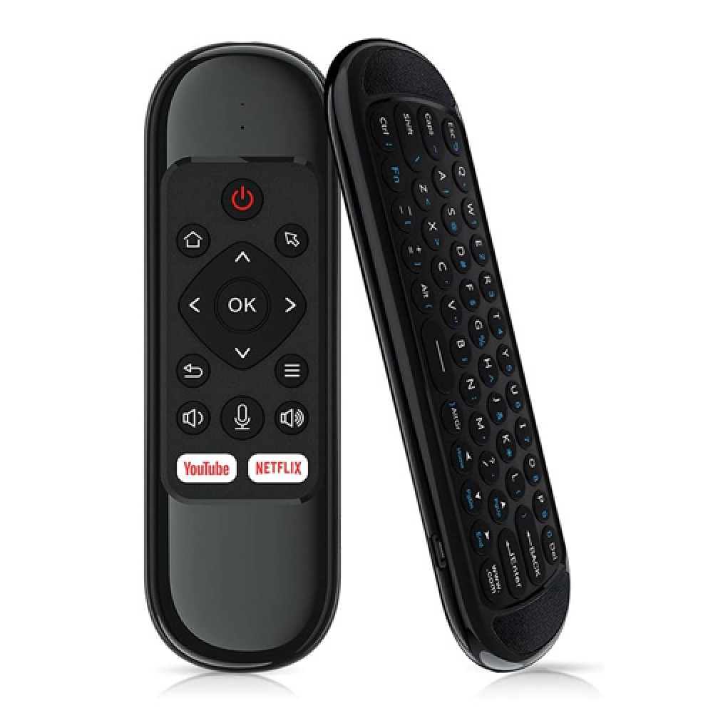 OEM H6,Wireless remote control Air mouse, USB 2.4GHz, IR learning, Black - 13046