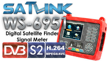 Satlink WS-6951 HD Digital Satellite Signal Finder Meter