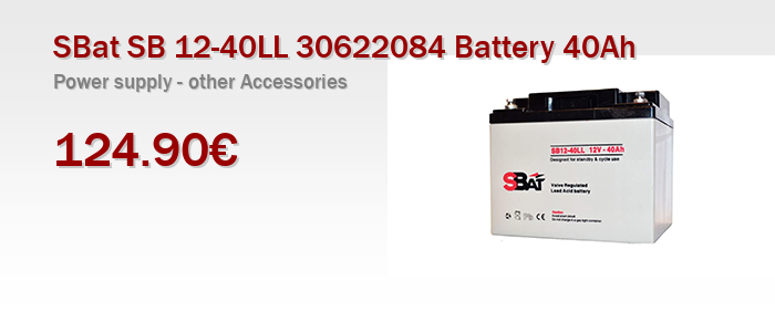 SBat SB 12-40LL 30622084 Battery 40Ah