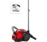 Bosch BGL2UA2008 Vacuum Cleaner,Bag & Bagless,600 W,80 dB(A),Energy class A,Cherry redt/black