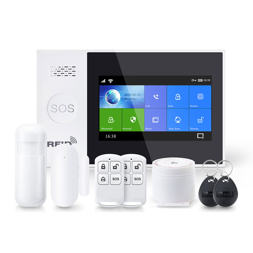 OEM PST-WG107T,Smart alarm system  8in1, GSM, Wi-Fi, Tuya Smart, White - 91015