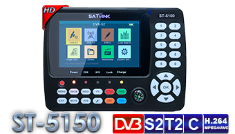 Satlink ST-5150 DVB-S2 DVB-T/T2 DVB-C Combo Digital Satellite Meter