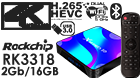 X88 Pro 10 RK3318 Android 10.0 4K TV Box Quad-Core 2GB RAM 16GB ROM 5G WIFI bluetooth 4.0 