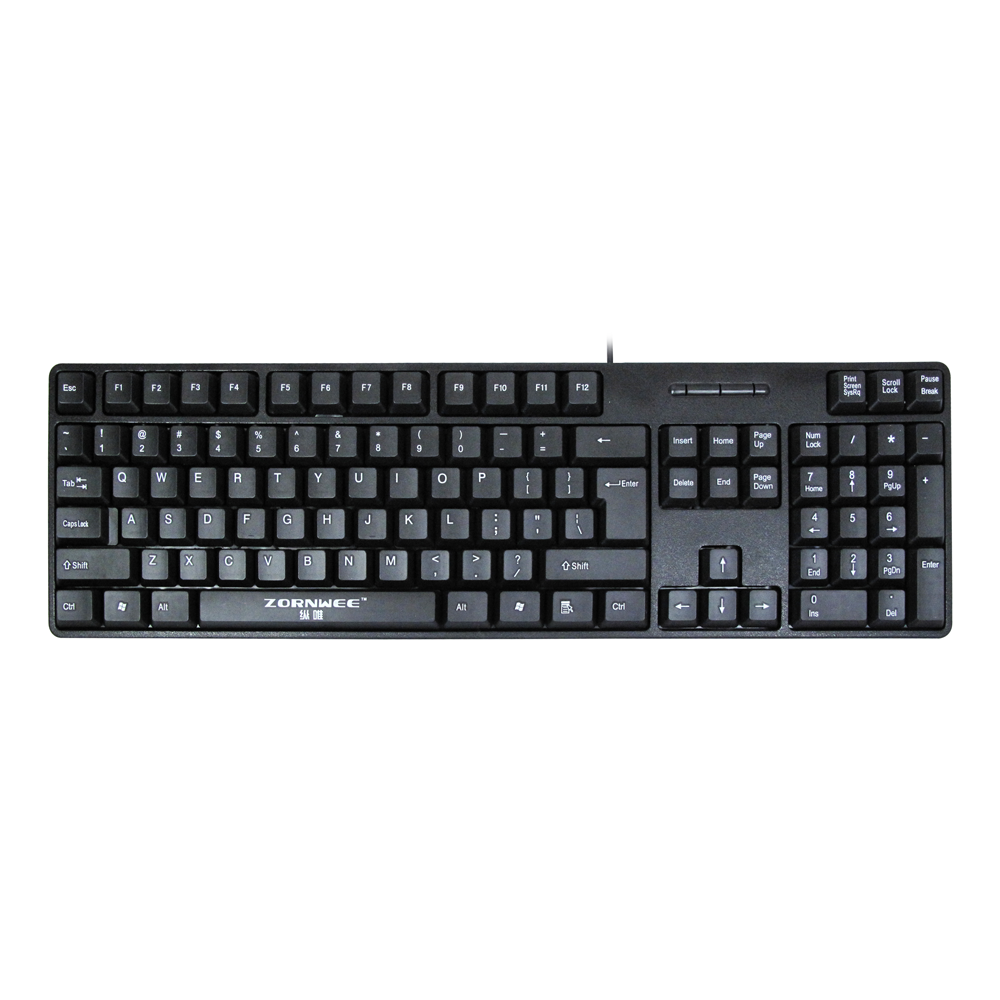 ZornWee Revenge Keyboard, USB, Black - 6071