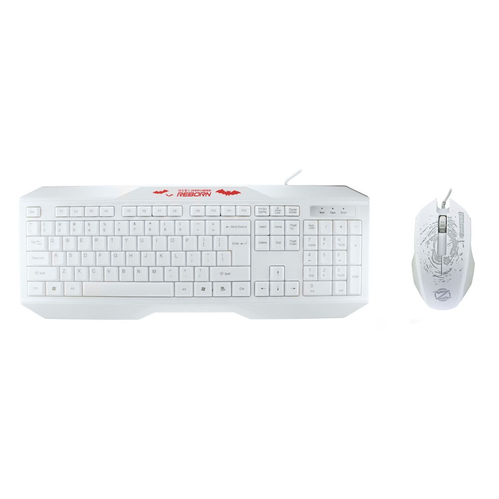 ZornWee y700 Gaming combo mouse and keyboard, hite - 6052