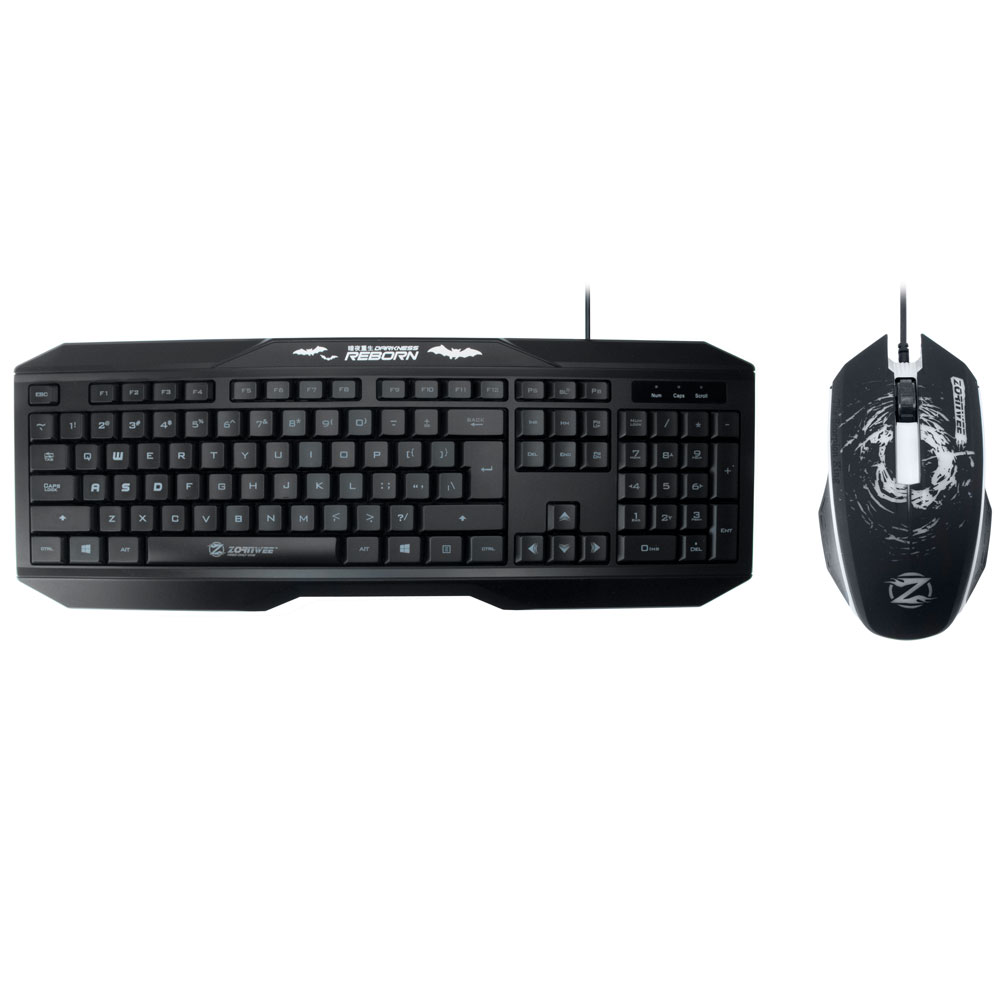 ZornWee y700 Gaming combo mouse and keyboard, Black - 6064 