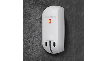 MAXIMUM CURTAIN PM Waterproof outdoor/indoor intrusion detector with curtain field-of-view
