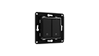 Shelly Wall Switch 2 - Black Black Wall Switch for Smart Relays