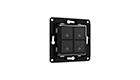 Shelly Wall Switch 4 - Black Black Wall Switch for Smart Relays